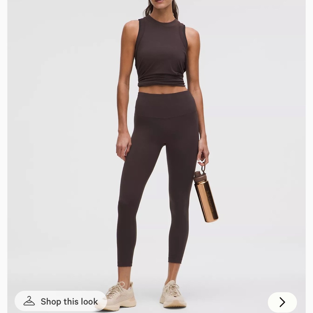 Womens Lululemon Wunder Train 25 Sequoia size 4